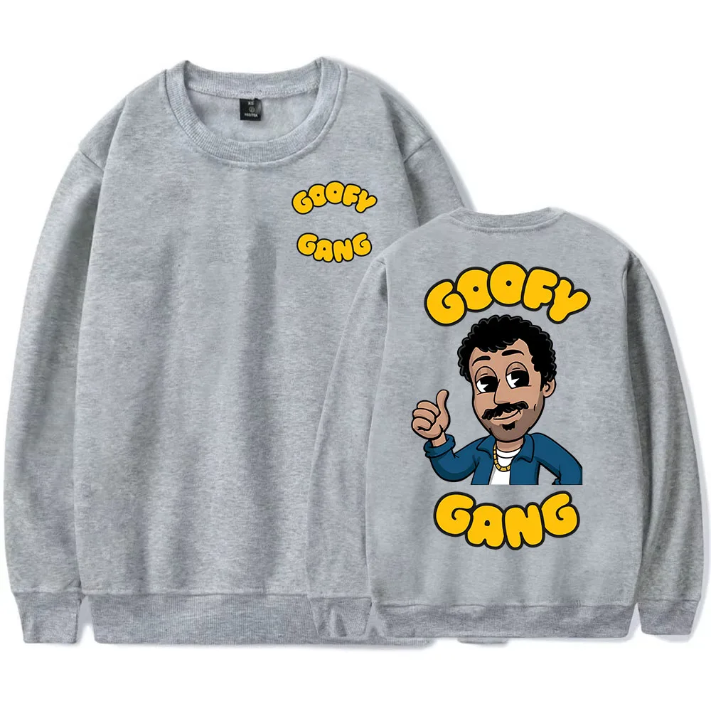 جديد Goofy Gang Crewneck البلوز مورغان جاي المغني الطباعة هوديس كم طويل للجنسين الشارع الشهير فضفاض الرجال النساء البلوز Gra #6