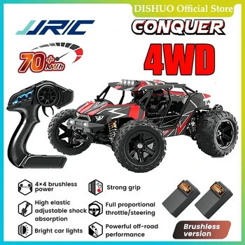 JJRC Coche todoter1:16 teledi4wd do 4WD De, 70 km/h, Con Luces Led, 2.4GHz RC Coche, Motor Sin Escobillas Alta Velocidad,