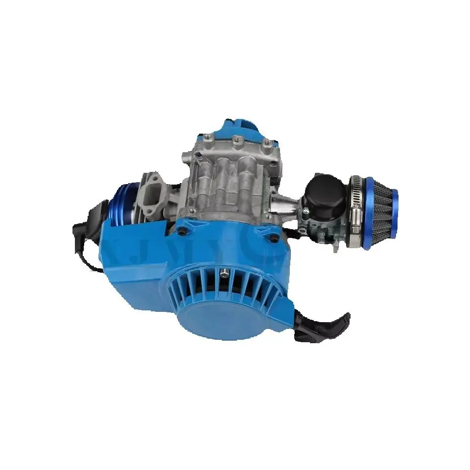 

49cc 2 Stroke Pull Start Engine Motor with Transmission Air Filter for Mini Pocket Pit Bike ATV Dirt Bike 4 Wheel Go Kart