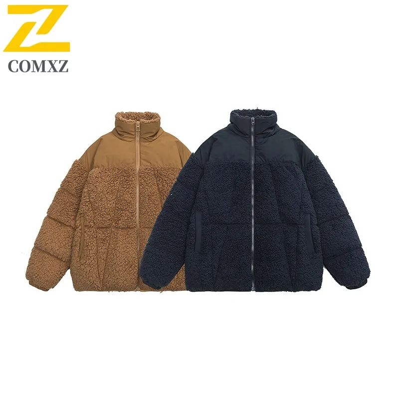 COMXZ Men Bread Jacket Casual 2025 Travel Snow Lightweight Cold-Resistant Ski Padded Jacket Comfortable Street New Parker Coat
