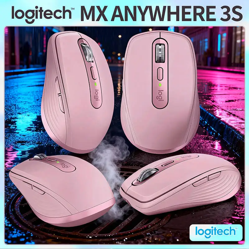 

Logitech MX Anywhere 3S Silent Click Portable Mouse, 8K DPI High Precision, Compact for Travel
