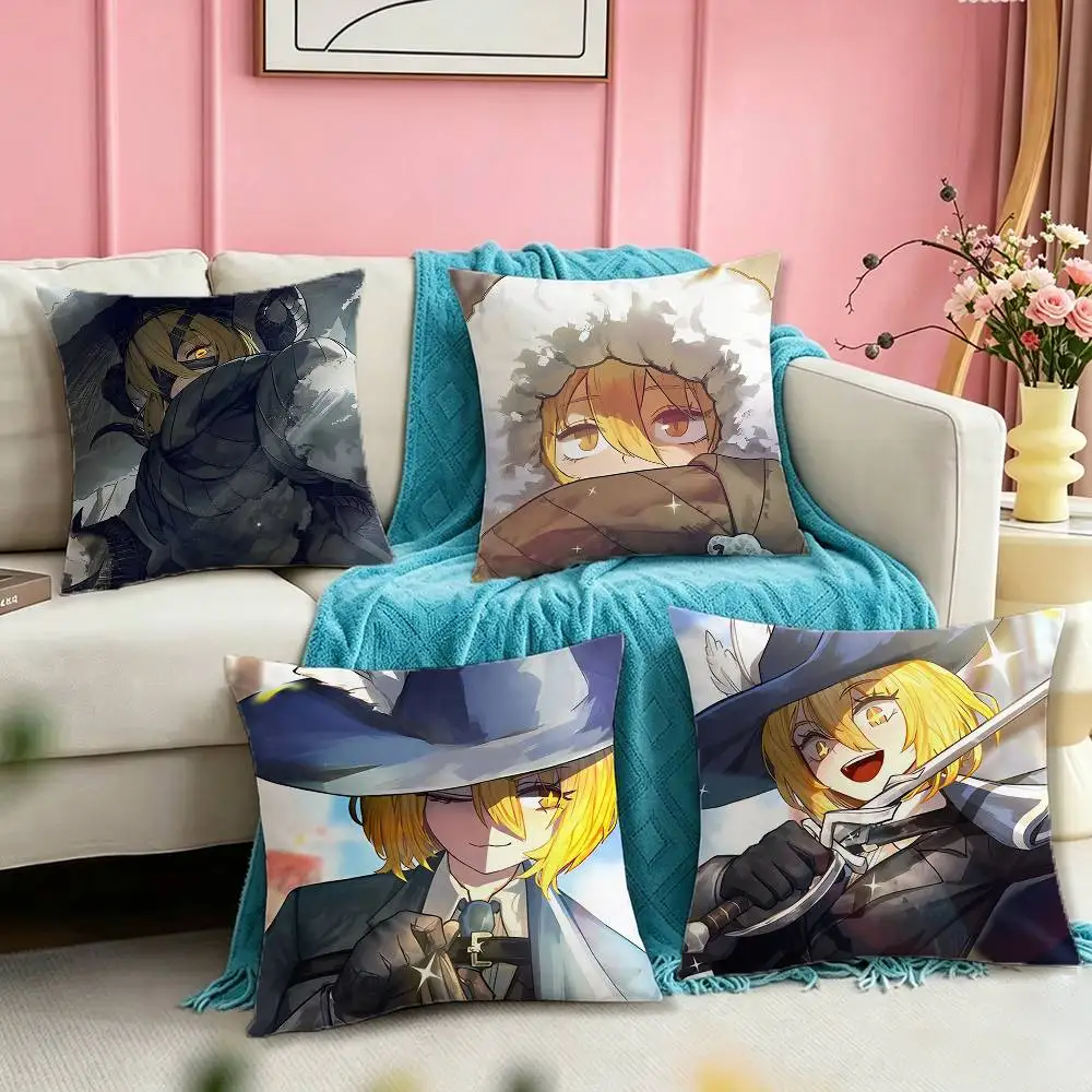 L-Limbus C-Company Don Quixote Celebrity Pillow Case Square Double-Sided Sofa Cushion Cover Bedroom Bedside Pillow