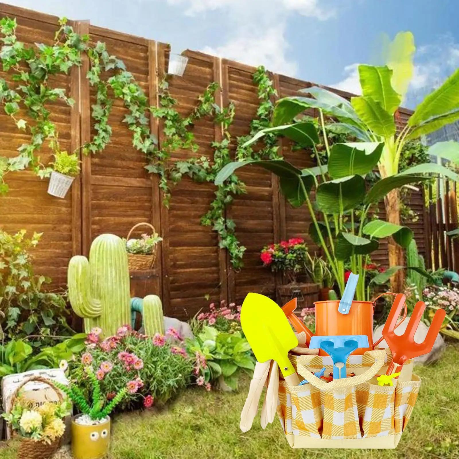 Garden Toy Shovel Planting Tool Children Garden Play Game Kits Kids Mini Multifunctional Gardening Tool