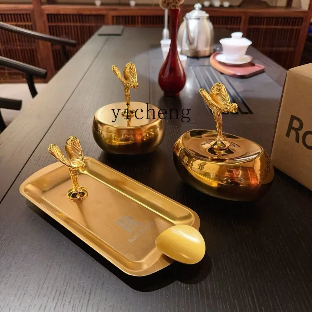 TWR local tyrant gold ashtray cigar tank ashtray coffee table trend decorative ornament
