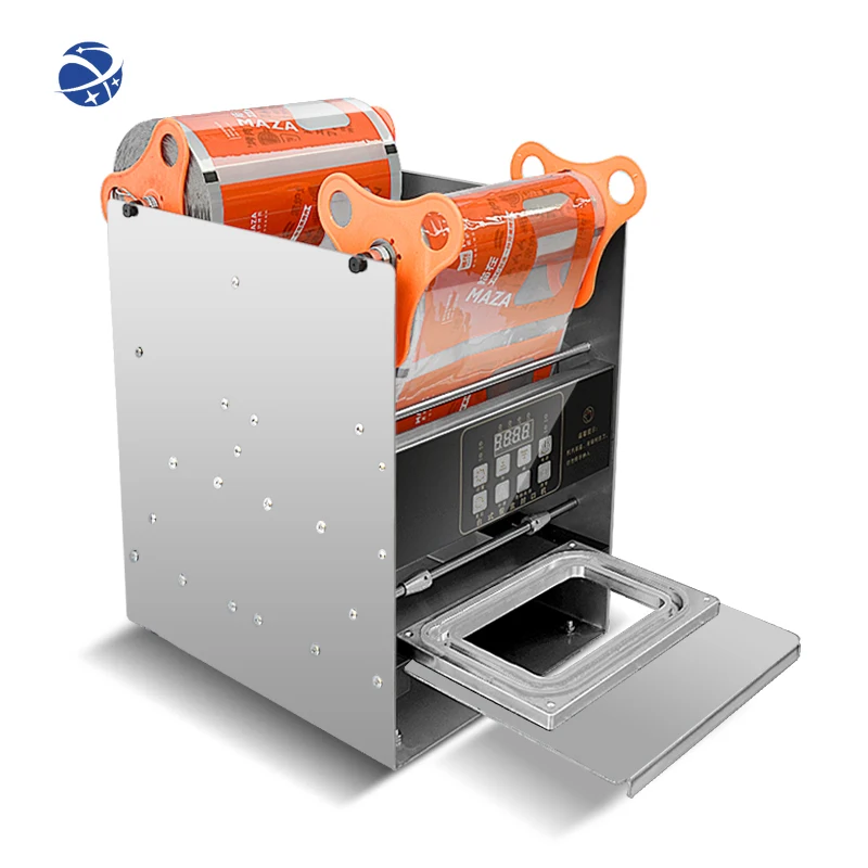 YYHCAutomatic crisper sealing machine Commercial small sealing machine Takeaway baler Film pressing machine Lunch box packaging