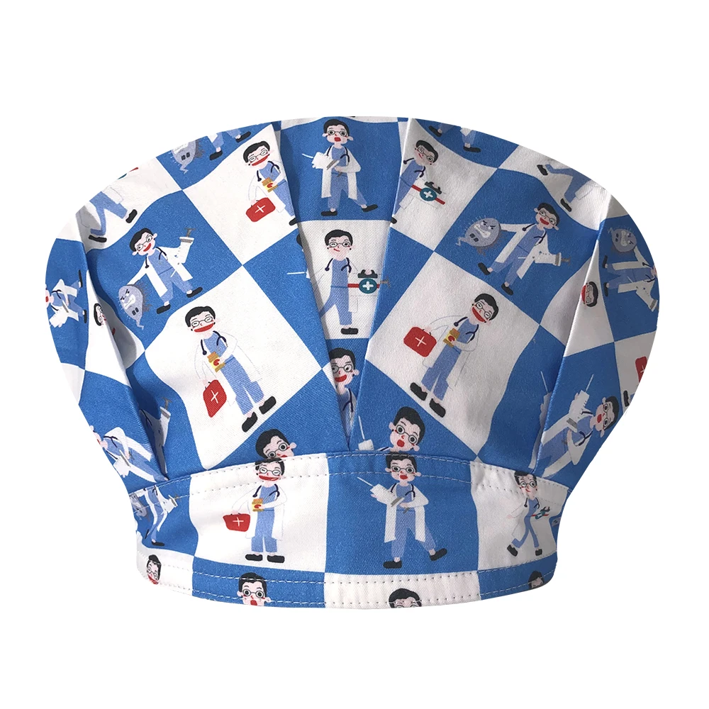 Chapeau de travail imprimé pour femmes et hommes, casquette de gIslande à motif de dédouanement, casquette de chef de cuisine, casquettes réglables, grande poussière, 100% coton, vente en gros