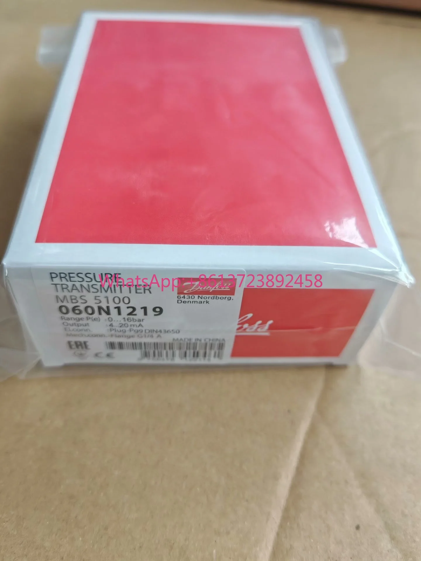New Danfoss Pressure Transmitter MBS5100 Model 060N1219