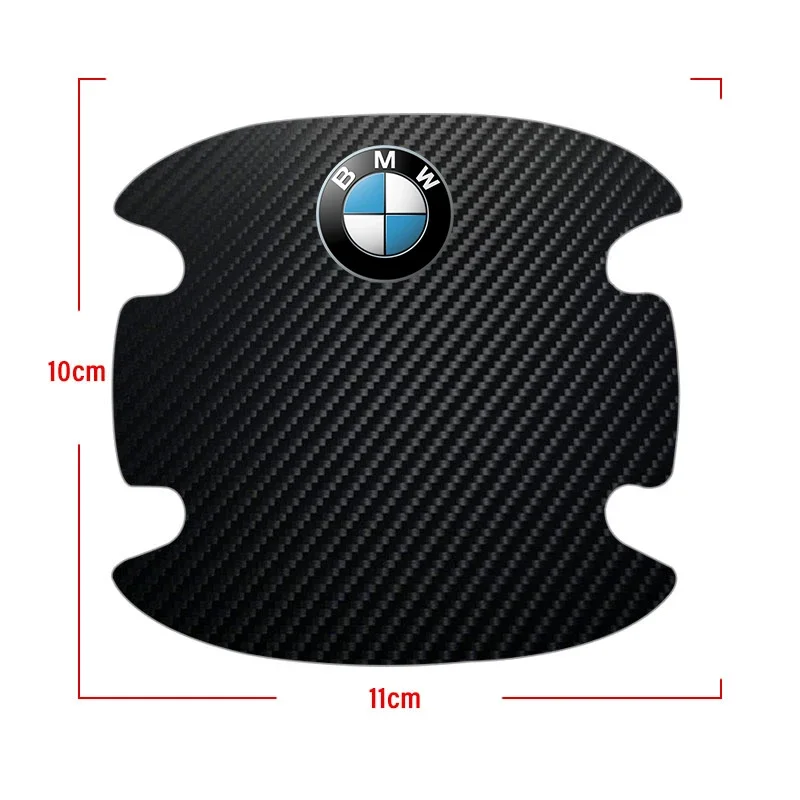 4PCS New Car Door Handle Protection Sticker Emblem Car decoration For BMW M M3 M5 F10 F30 F20 E28 E36 E39 E46 Performance X1 X2