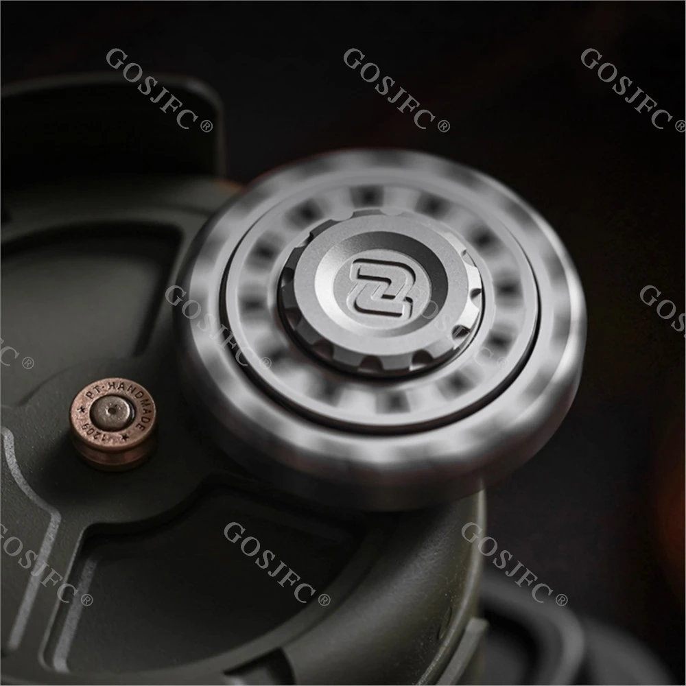 MCZHI EDC Fidget Spinner Acero inoxidable Titanio Juguete para aliviar el estrés Fidget Juguetes para adultos