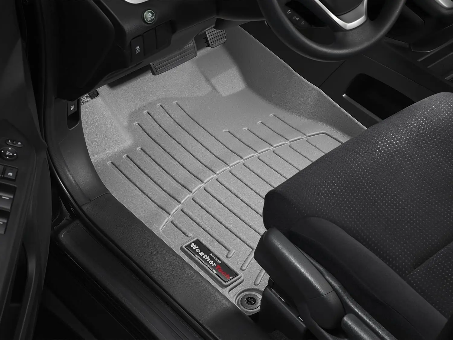 Custom Fit Floor Liners for Large Vehicles, TPE Material, Black, Full Set