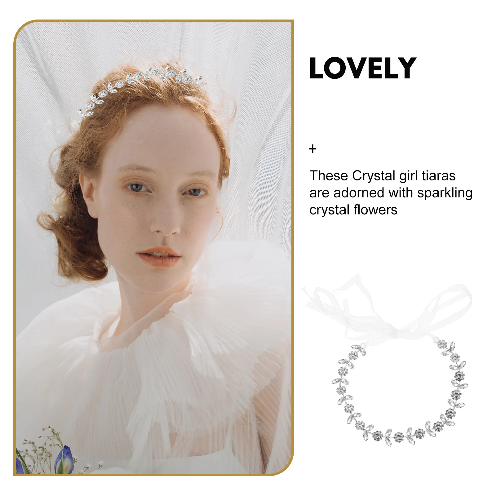 

Crystal Headb Wedding Bridal Hair Accessories Bride Hair Piece Hairpin Ribbon Clips Vintage Decor DIY Party Celebration