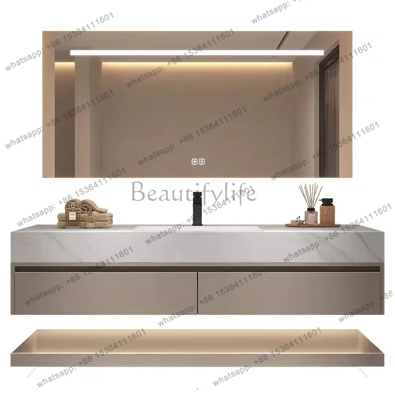 YJ Internal Storage Bathroom Cabinet Lighting Mirror Makeup Wall Bathroom Cabinet Vanity Toilet Meuble Salle De Bain Home Furnit