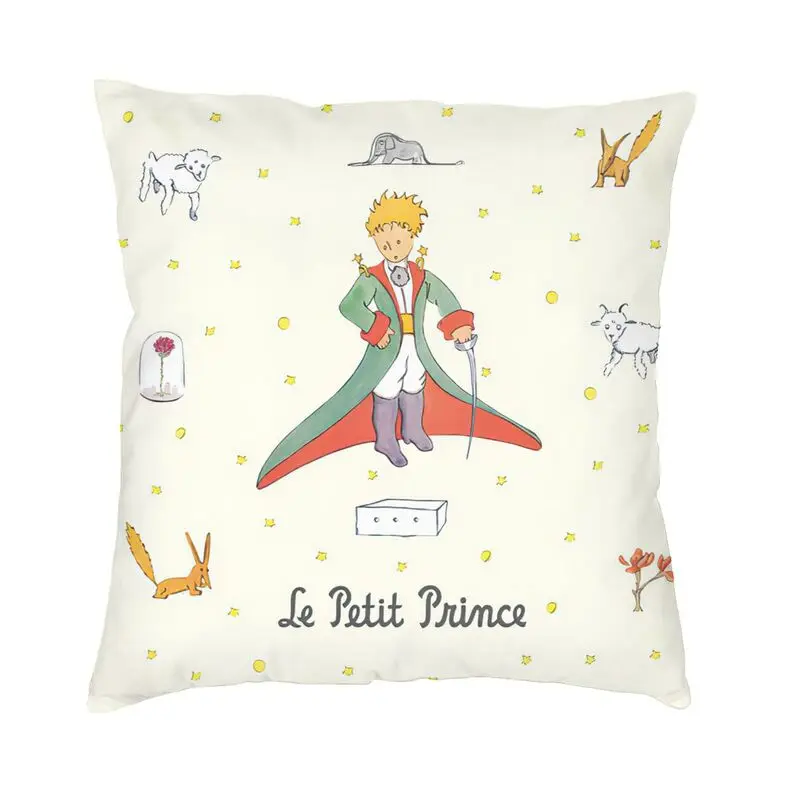 

The Little Prince Characters Throw Pillow Case Home Decor Square Le Petit Prince Cushion Cover 40x40 Pillowcover for Living Room