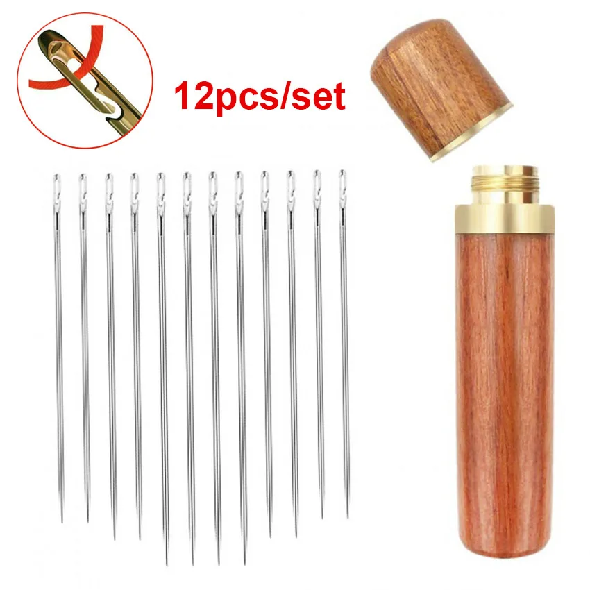 Elderly Needle-side Hole Blind Needle Hand Diy Jewelry Household Sewing Stainless Steel Sewing Needless Threading Apparel Sewing