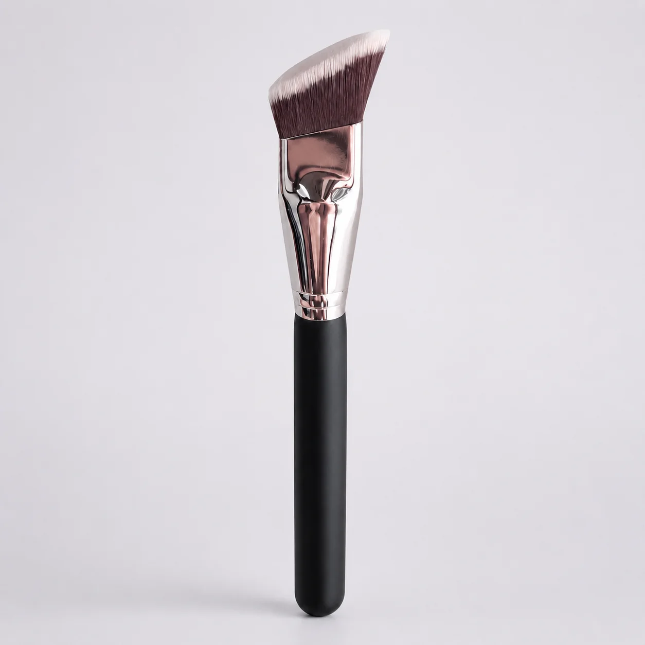 1Pcs/2Pcs Optional Angled Contour Brush Matte Black Handle Soft Synthetic Bristles Face Sculpting Makeup Tool