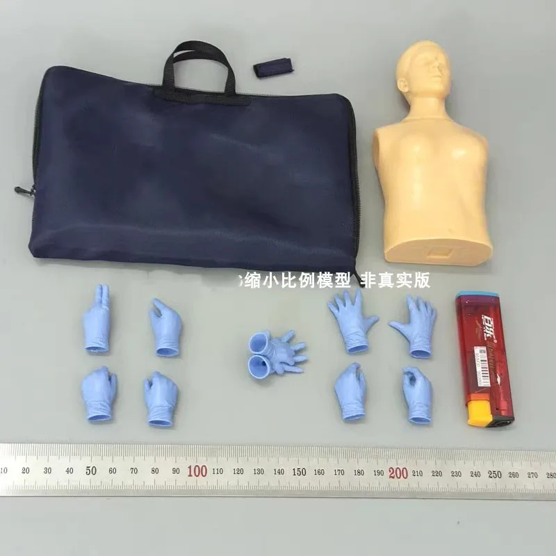 

1/6 Soldier Accessories Emergency Training Bag Human Figurine Female Hand Shape Model Fit 12'' Action Figure In Stock