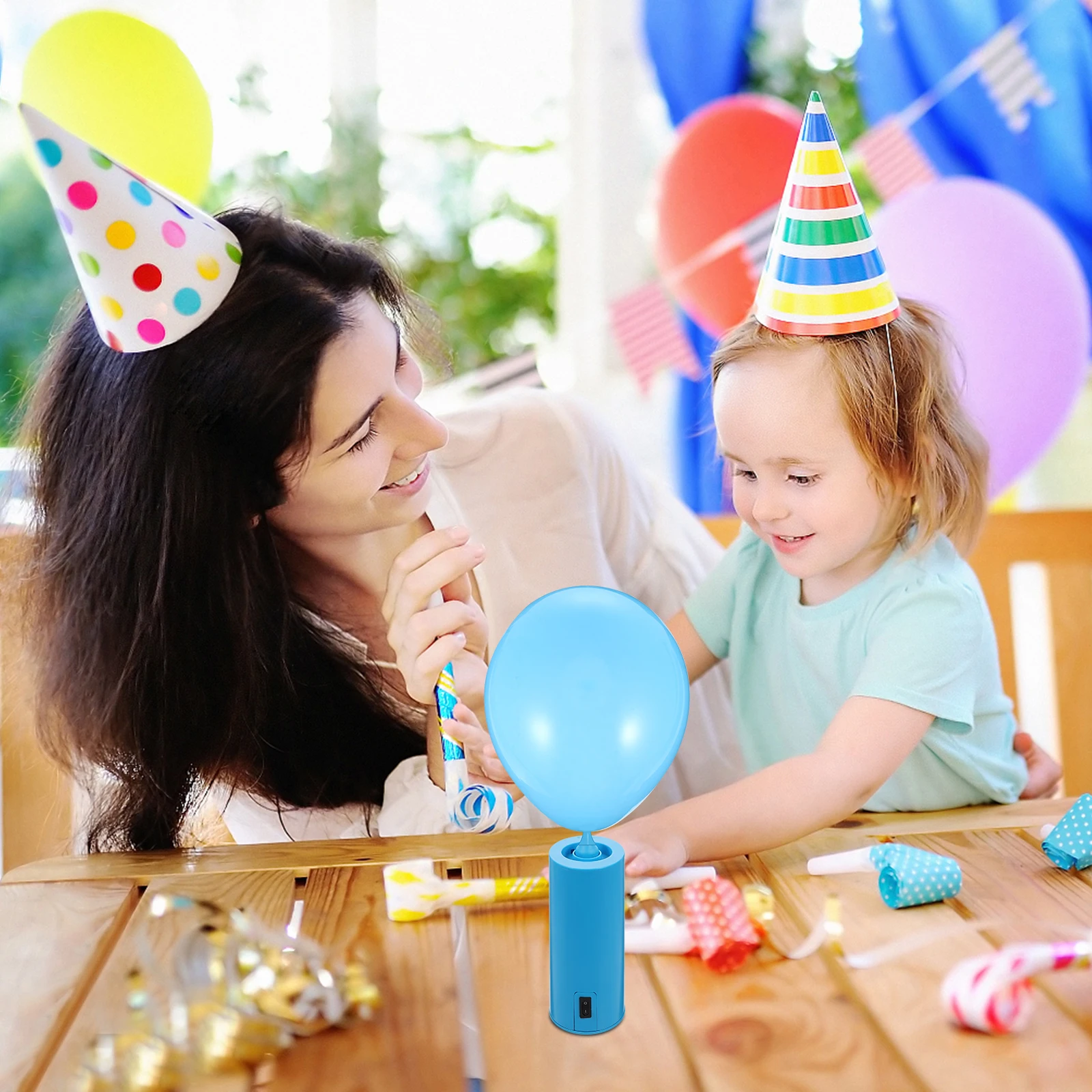 

Balloon Air Pump Electric Inflator Portable Multipurpose Balloon Inflation Tool Party Supply Lightweight Practical Use