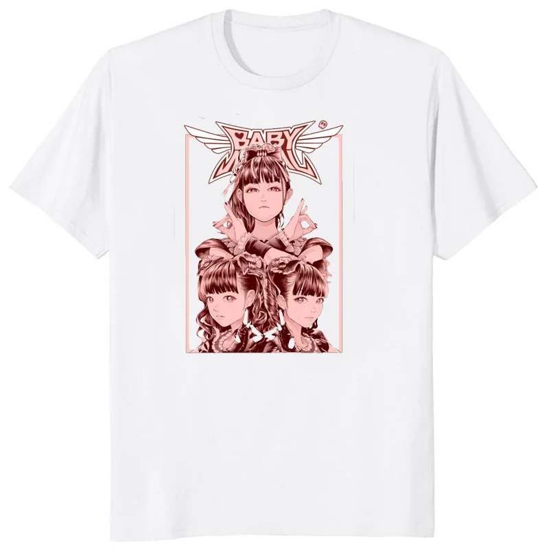 Babymetal Metal Galaxy Japan Death Logo Metal Band Tshirt Men Hip-hop Rock Band Casual Short Sleeve Y2k Tops Fashion Tee Shirt