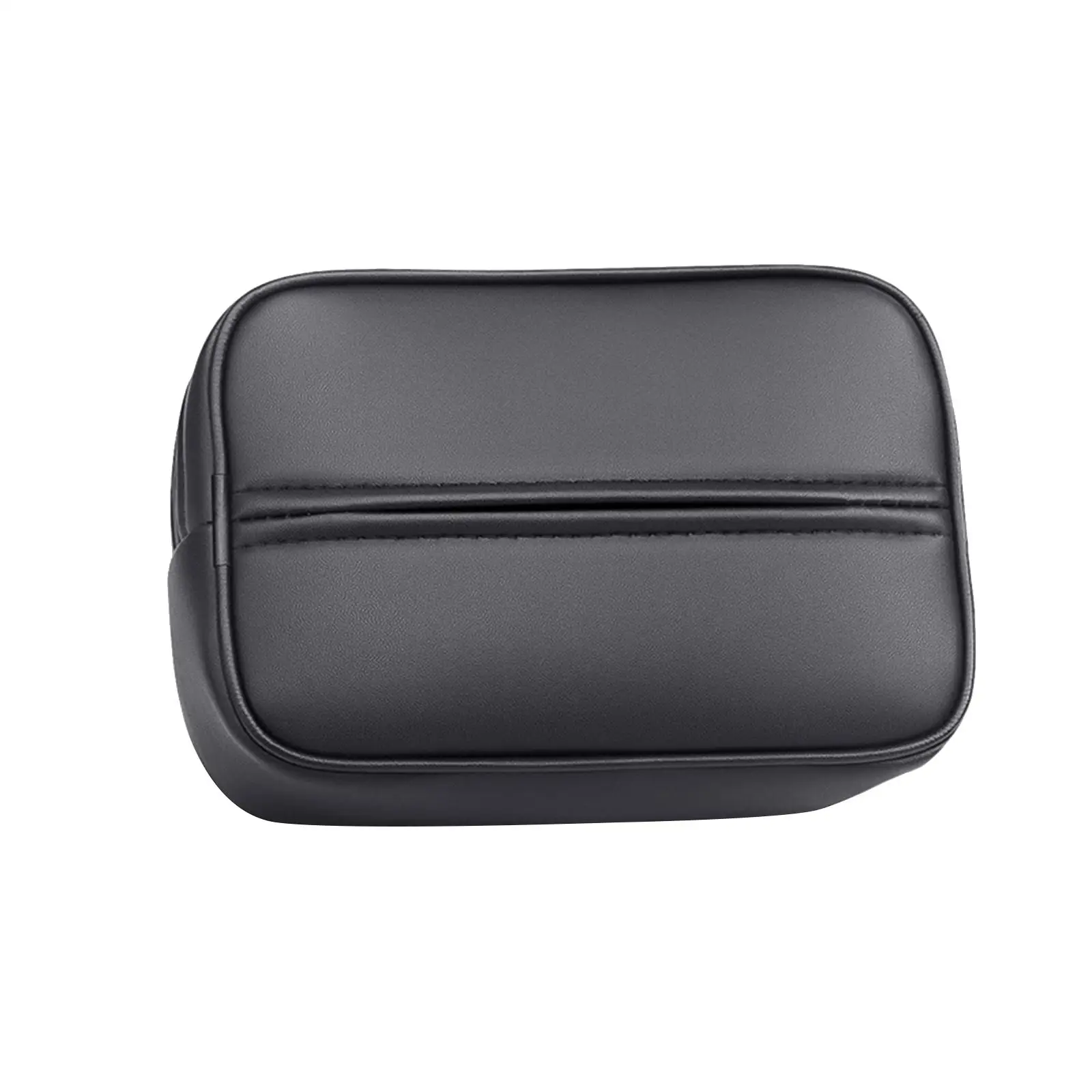 Car Armrest Box Tissue Holder Tissue Bag Case Paper Napkin Holder PU Leather Car