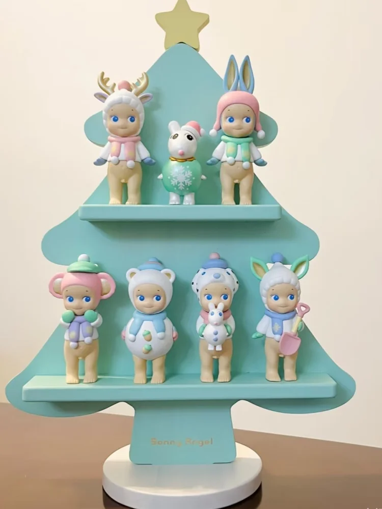 Sonny Angel Winter Dream Series Animal Figure Collection Blind Box Toy Car Office Decor Festive Gift Collectible Mini Figurines