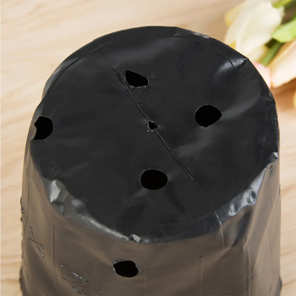 Seedling Starter Pots 300 Pack Plastic Nursery Planting Cups with Drainage Holes for Germination Greenhouse