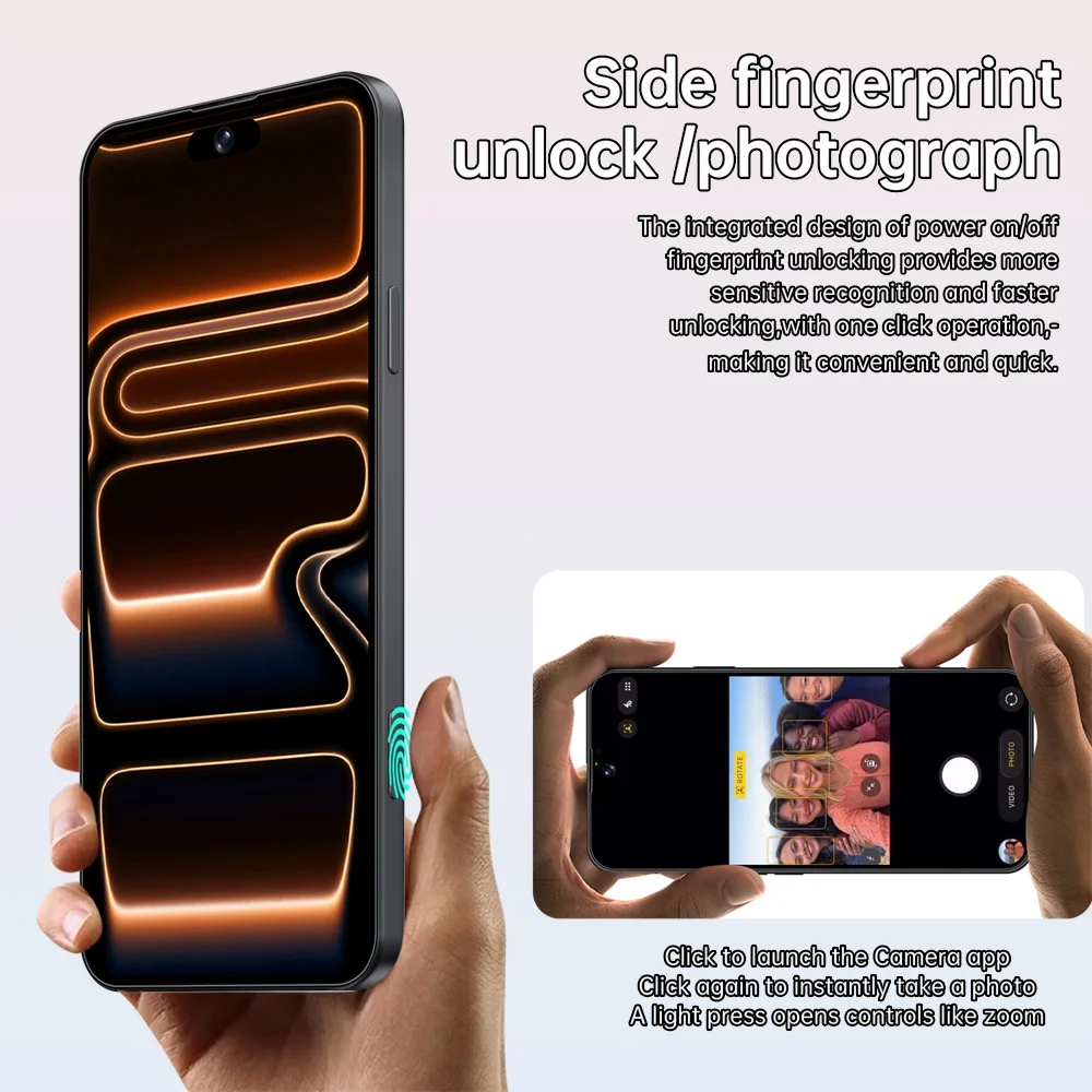 K-Touch NEW 15T Pro Mobile Phones Face Unlocked Smartphone 7.3 Inch Android Cell Phone 16+48MP 5G Dual Card Dual Standby 7800mAh Global Version Cellphones For Men Women