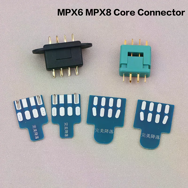

1Set MPX 6 MPX8 Core Connector With Soldering Board For RC Airplane Accessories Turbine Jet Parts Vtol Plugs