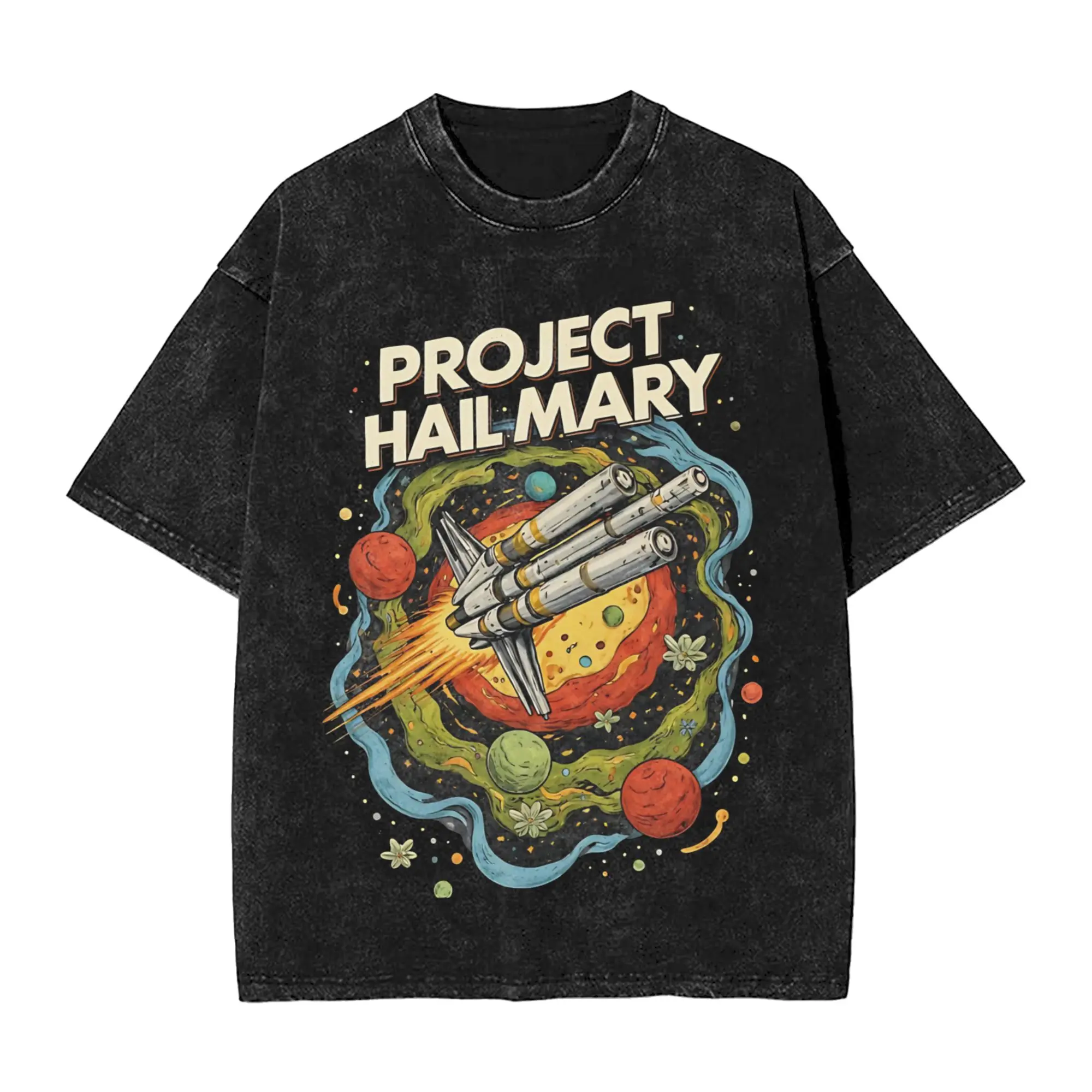Amaze Jazz Hands Project Hail Mary Rocky T-Shirt for Men Humor Cotton Tee Shirt O Neck Short Sleeve T Shirts New Arrival Clothes