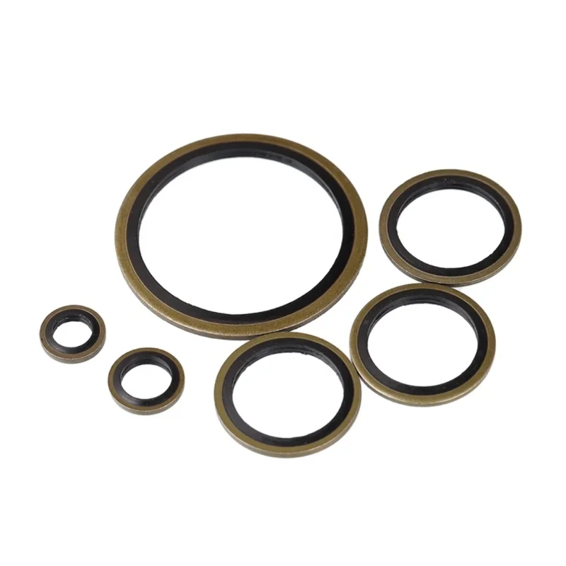 6/8/10/12/14 ~ 60 مللي متر المستعبدين غسالة معدنية المطاط النفط قابس التصريف طوقا ختم يا حلقة استبدال جوانات لملحقات الآلات #4