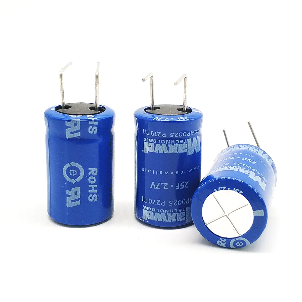 Super Capacitors Maxwell Standard Series 2.7V 1F 3F 5F 10F 22F 25F 50F 100F Ultra Capacitor SuperCapacitor