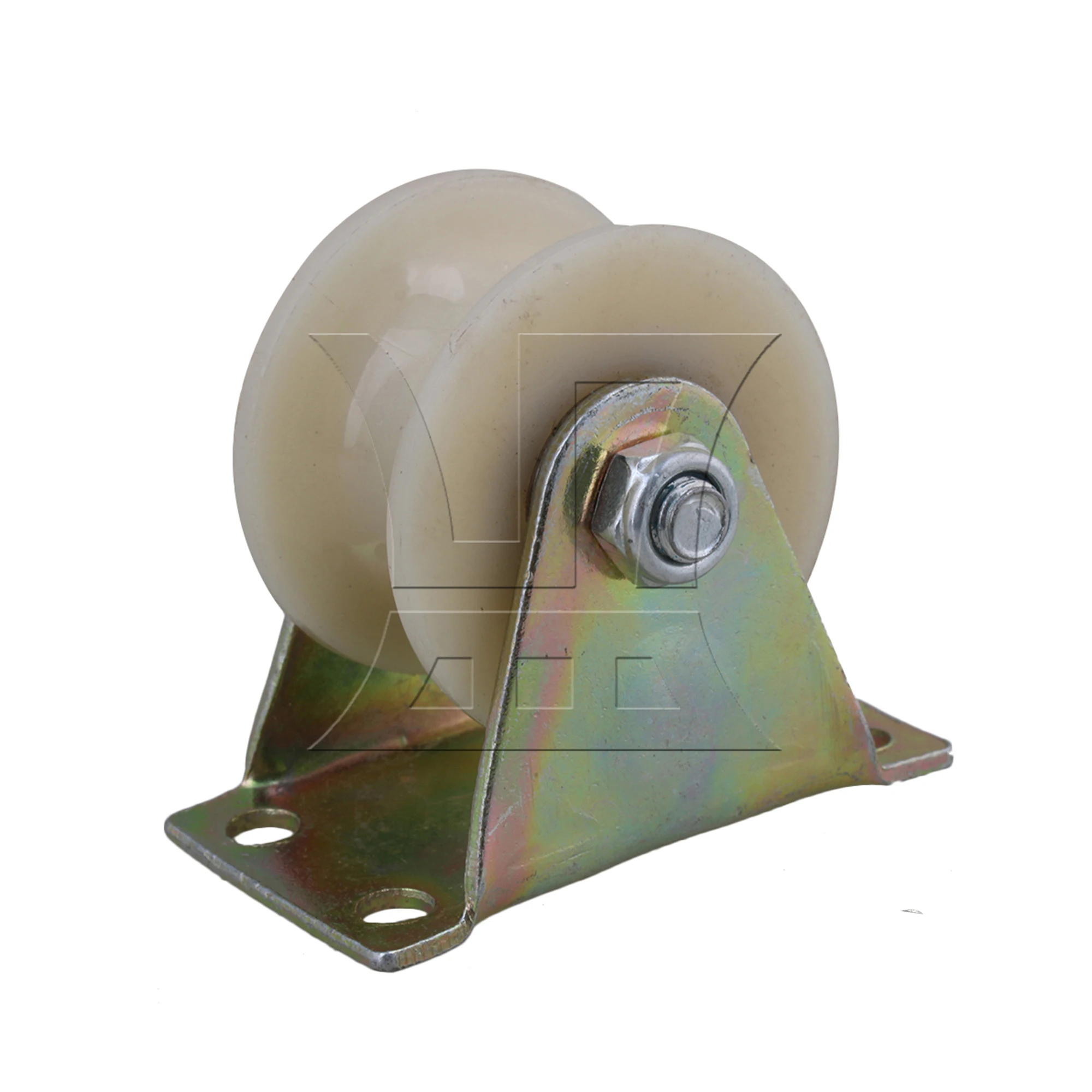 عجلة CNBTR من النايلون على شكل حرف U، مقاس 2 بوصة، سعة تحميل فردية 150 كجم، مناسبة للأبواب والنوافذ المنزلقة #2