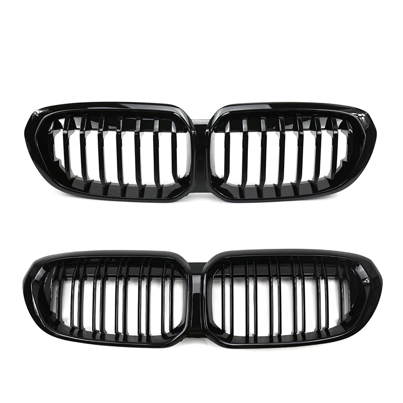 

ROLFES Car Front Bumper Kidney Grill Hood Grille Racing Grills For BMW 1 Series F52 2021+ Double Slat Grills ABS