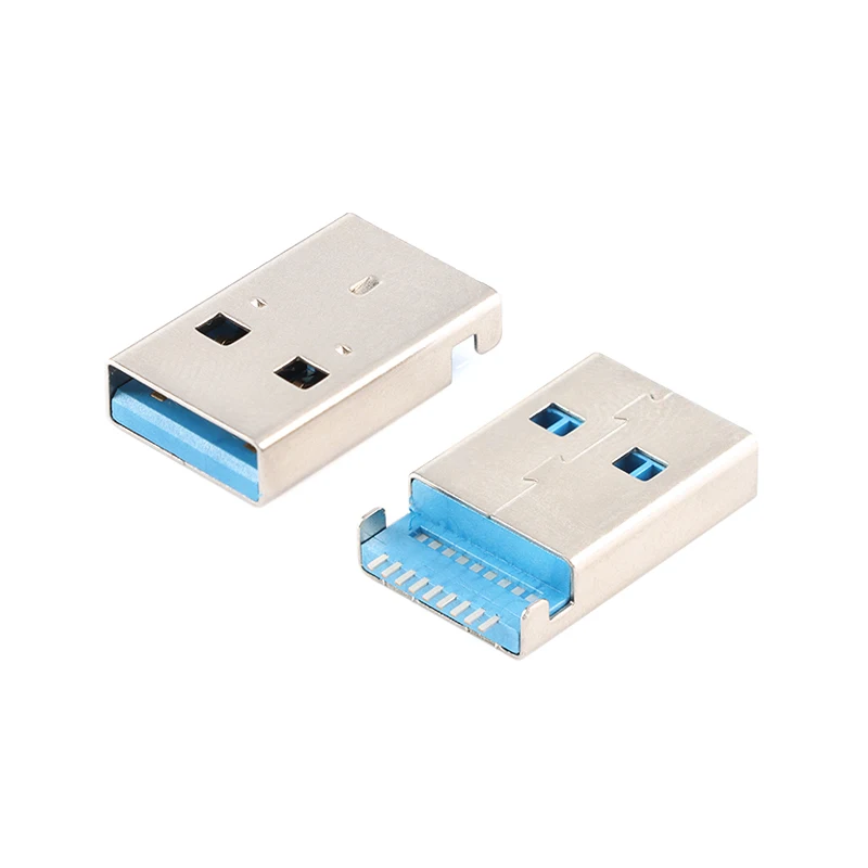 10Pcs/5pcs  USB 3.0 Connector Male / Female Socket High Speed Data Transmission USB3.0 Jack For Laptop U Disk Printer