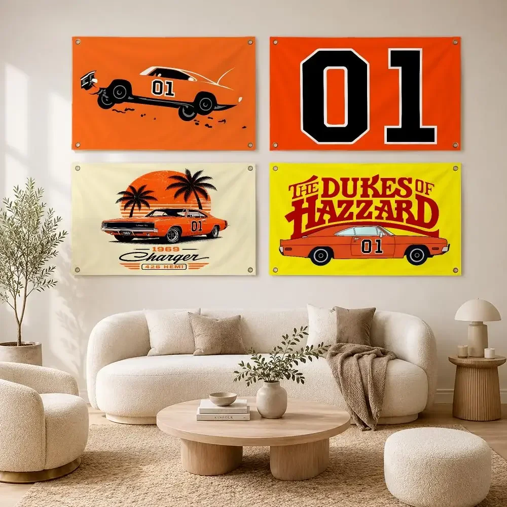 TV Series The Dukes of Hazzard Flags flag For Decoration Outdoor Picnic Hanging Home Camping Party Banner