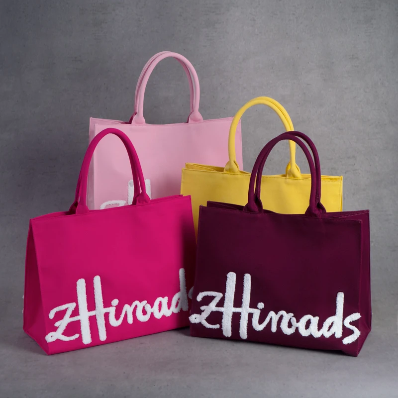 Zhiroads  Luxury Shopping Canvas Cotton Tote Bag Handbag for Women