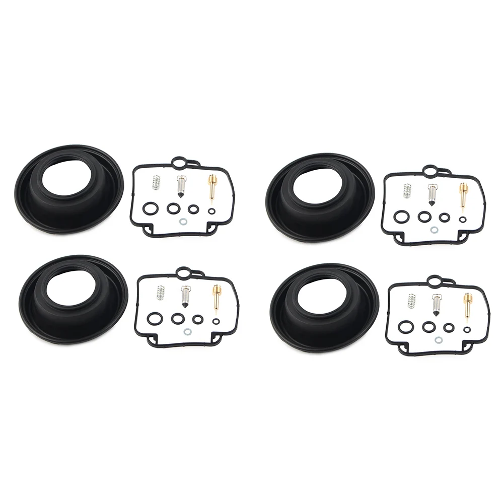 4Sets Motorcycle Carburetor Repair Kit Plunger Diaphragm Vacuum For Suzuki Katana 600 GSX600 F 1990-1996