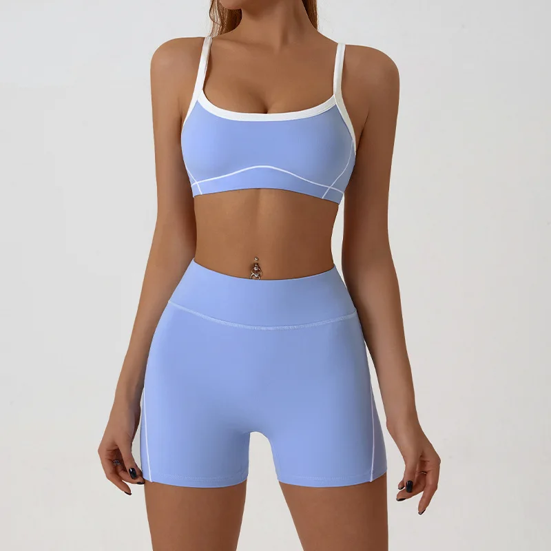 1/2 Piece Yoga Sets Women Sports Bra Suit Workout Clothing Fitness Flare Pants Gym Activewear