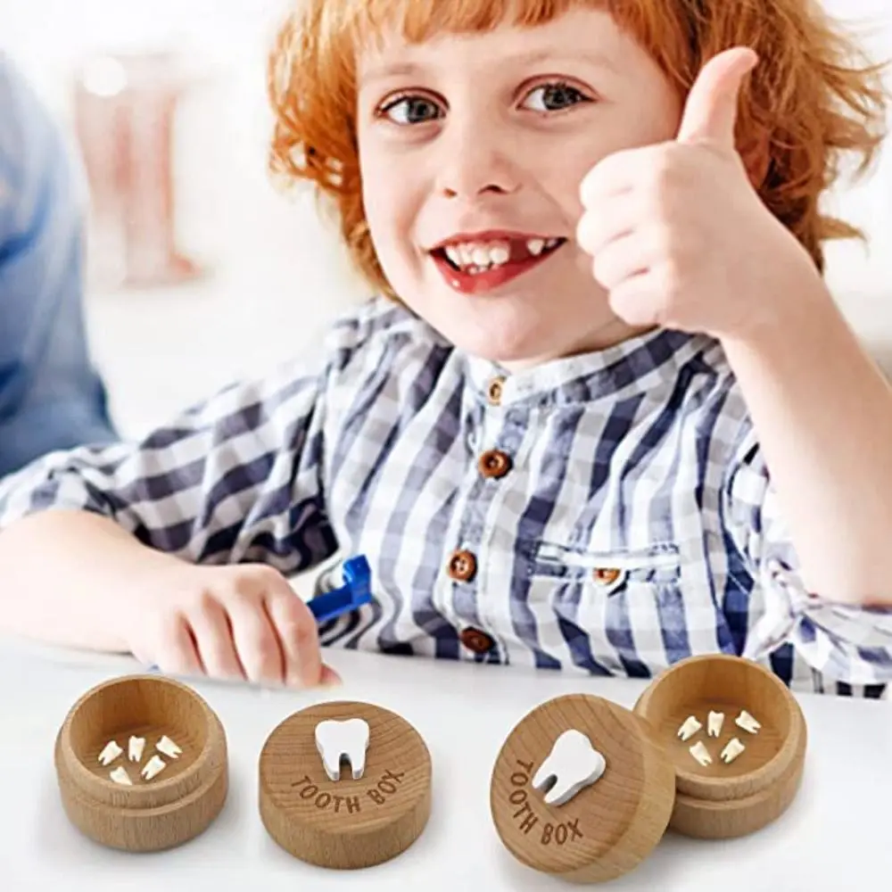 

Gift Wooden Cute Tooth Fairy Box Storage Box Dropped Tooth Keepsake Kids Tooth Boxes
