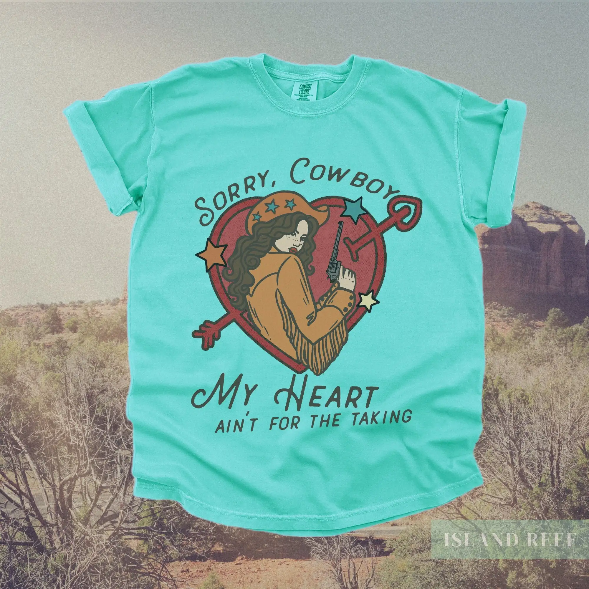 Vintage Cowgirl My Heart Ain'T For The Taking T Shirt Retro 90S Y2K Country Western Cowboy Rodeo Party Top Oversized