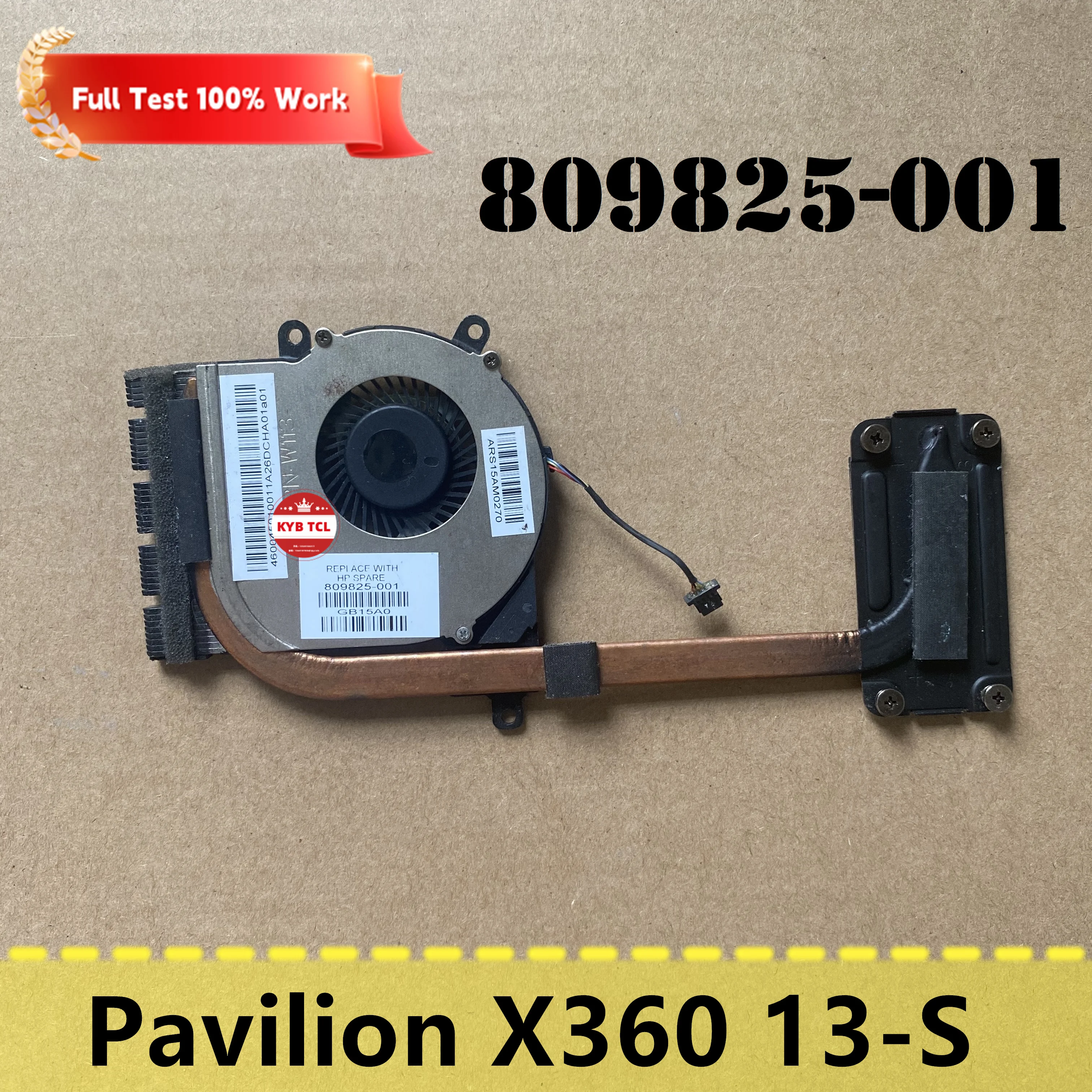 Laptop CPU Fan Cooling or Heatsink For HP Pavilion X360 13-S 13-S000 13-S100 13-s128nr 13-s192nr 13-s121ca Notebook 809825-001