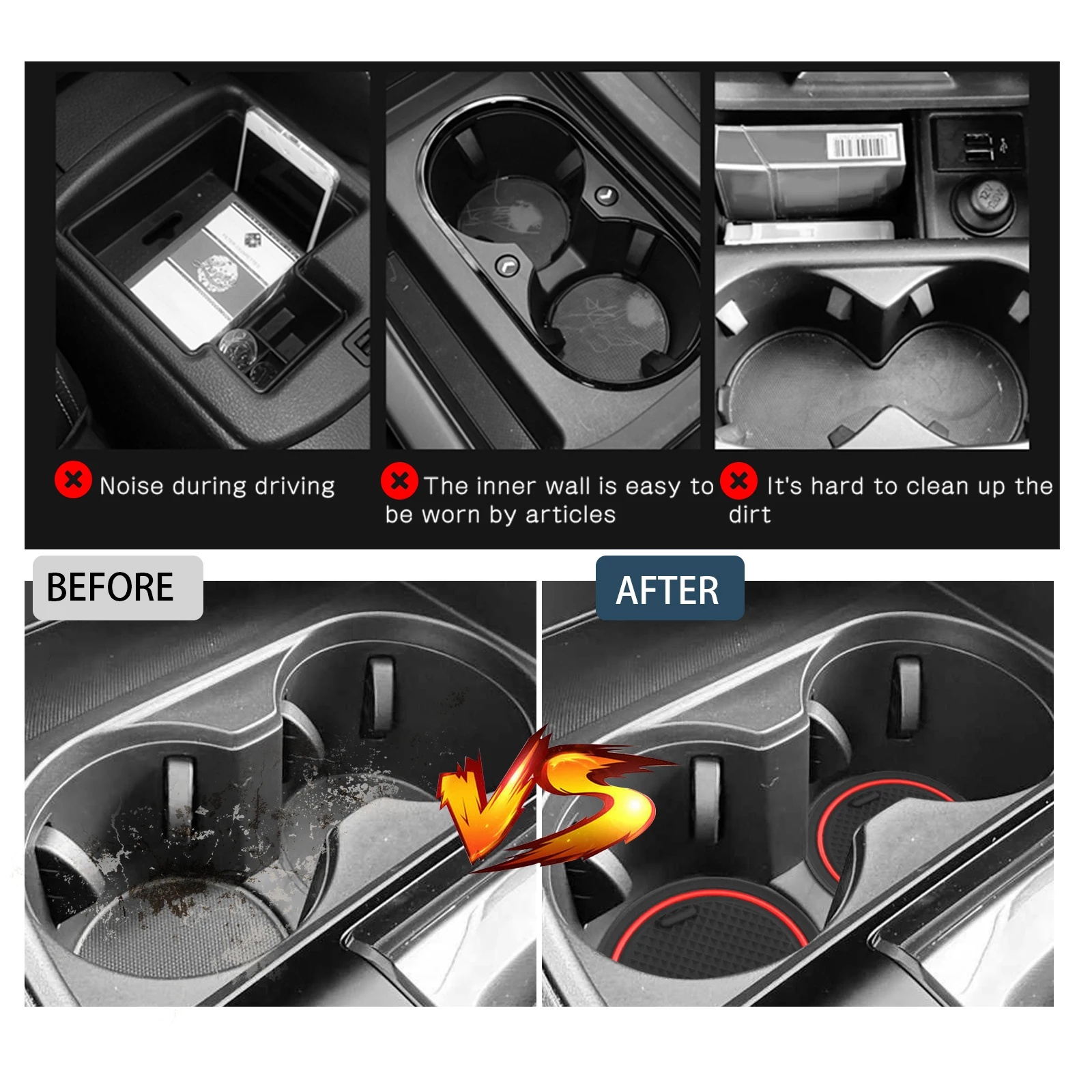 LFOTPP Türrillenmatte für 2026 Mazda CX-5 LHD Rutschfeste Türlückenmatten Mazda CX-5 Auto-Innenausstattung Mazda CX-5 Zubehör – Detail 4