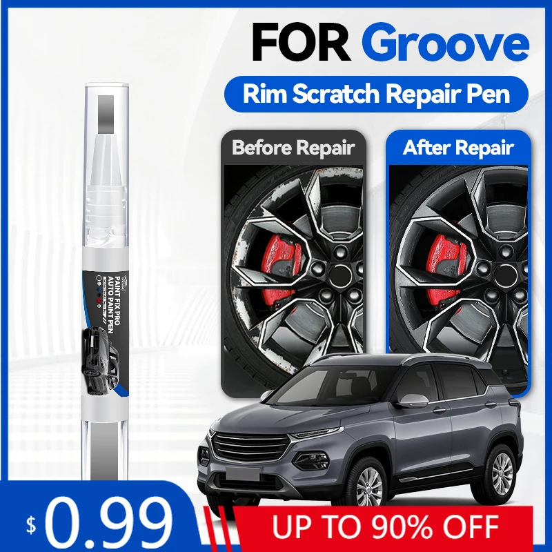 

Карандаш для подкраски колесных дисков Chevrolet Groove, средство для ремонта царапин, аксессуары для авто, черный, белый, желтый