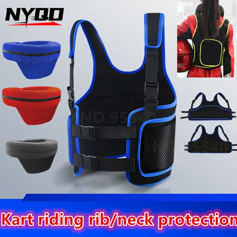 Armure de taille côtelée pour adultes et enfants, équipement d'équitation de club de karting, housse de protection, équipement de protection