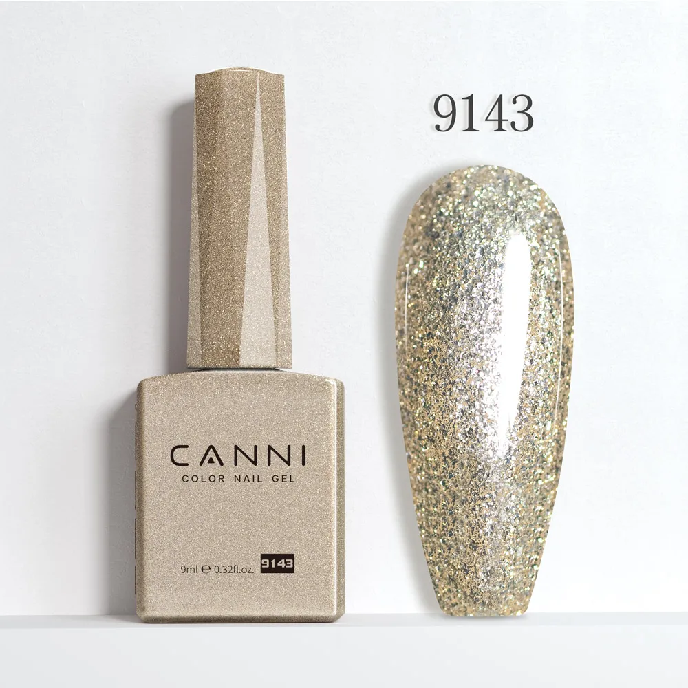 CANNI 9 ml Nagelgel-Nagellack, grüne Farbe, Cat-Eye-Magnetnägel, Soak Off UV-LED, semi-permanent, HEMA/TPO-frei, vegane Halal-Gel-Nägel