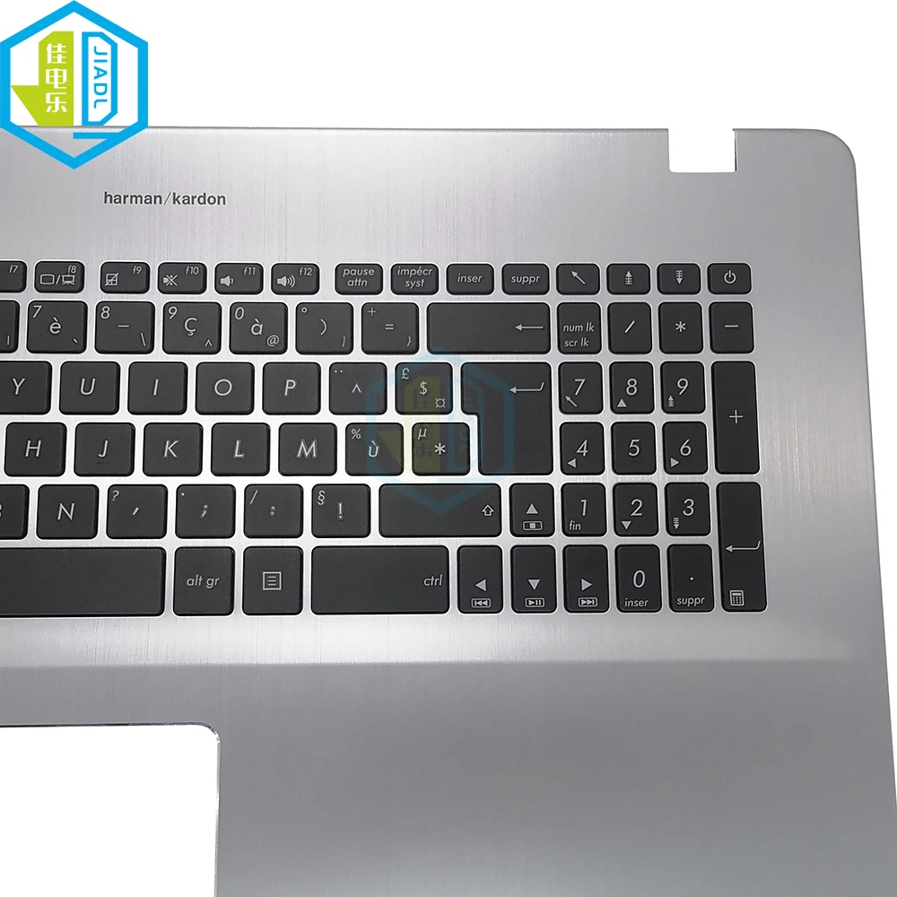 Imagem -02 - Palmrest do Teclado do Portátil para Asus Bélgica Azerty X705 Vivobook X705uq X705fa X705fv fn 90nb0ev2 90nb0ga1 90nb0gv1