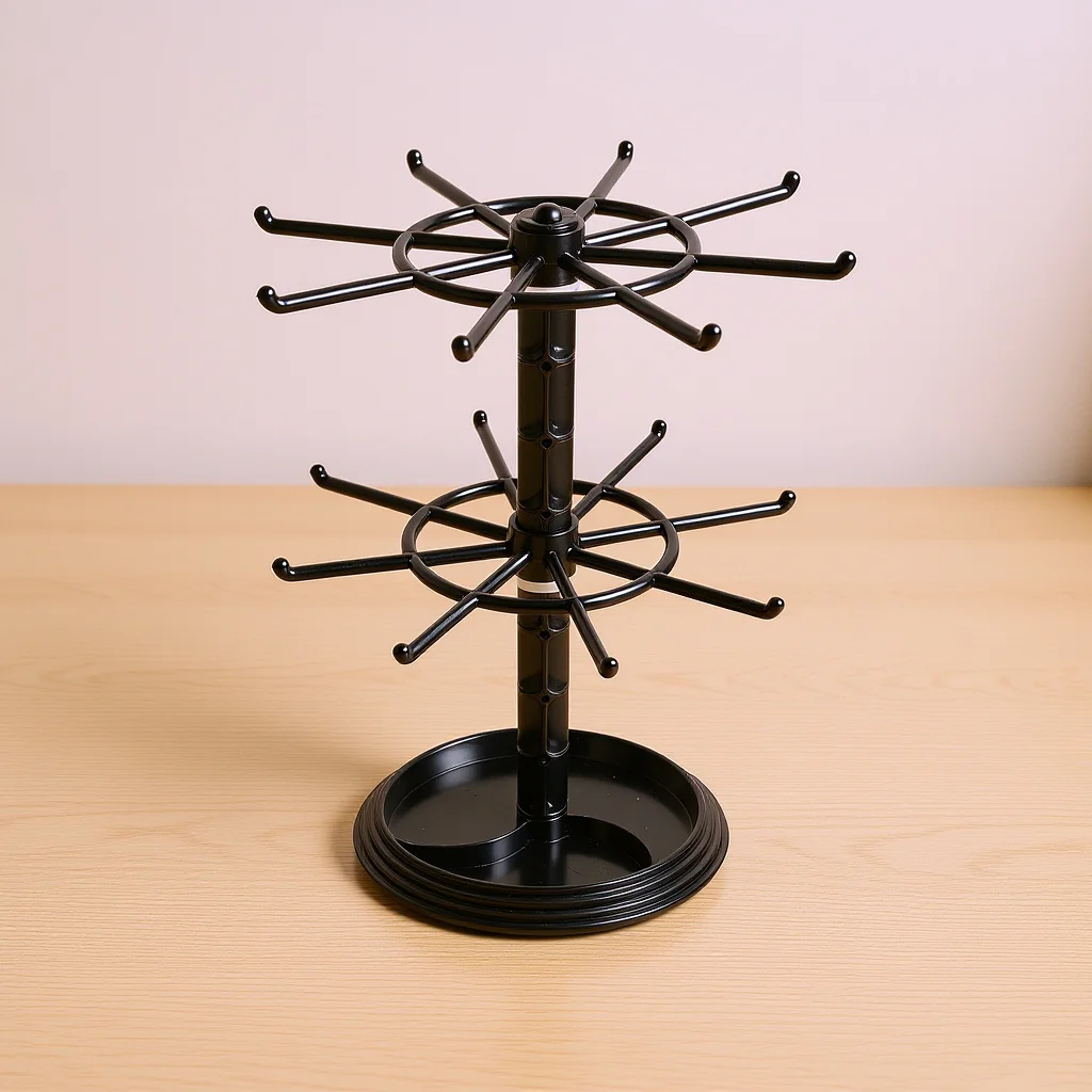 

Necklace Holder Rotating Jewelry Display Rack Small Accessories Organizer Stand Keychain Display Organizer Jewelry Tree Stand