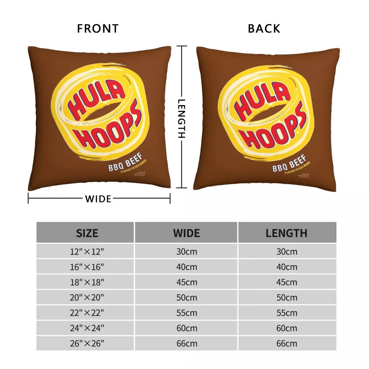 Hula Hoops Design Square Pillowcase Polyester Linen Velvet Creative Zip Decorative Throw Pillow Case Sofa Cushion Case