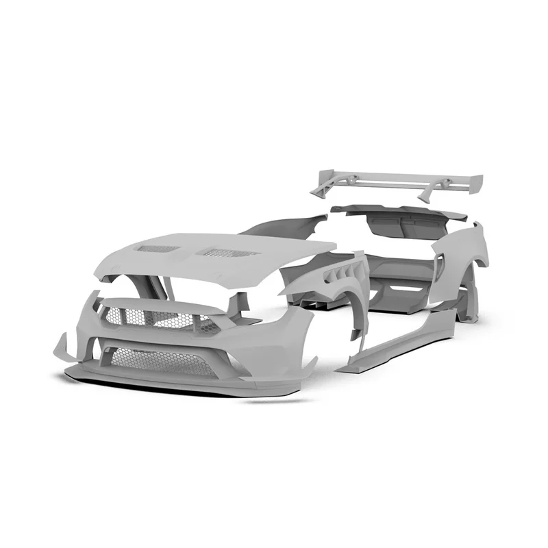 High Quality Robot Style Wide Body Kit Fit For Mustang 2015-2023 Facelift Tuning Parts Including Bumper Fender Hood Side Skirts