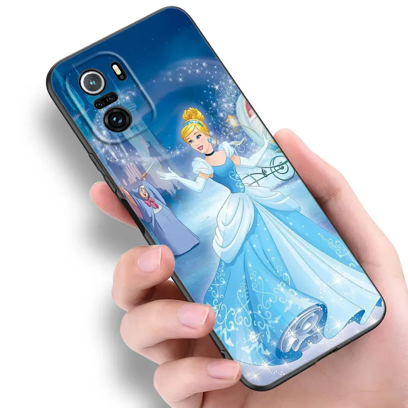 Princess Cinderella Girl Phone Case For Xiaomi Mi 9 SE 8 10 10T 11 12 13 Lite 9T 11T 12S 12T 13T Pro 5G 11i 12X Black Cover