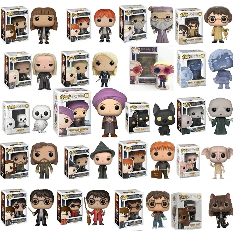 Новая серия FUNKO POP на метле, Боггарт, как Снейп, Сириус, черная Миртл хедпарик, ограниченная серия, виниловые фигурки, модели, игрушки для детей